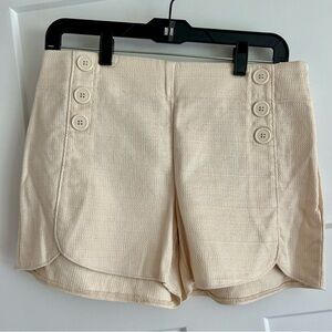 LOFT Riviera, Textured Sailor Short‎ Ivory Size 2